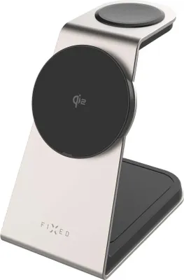 Produktbild von FIXED FIXMPOS-AL2-TI, Drinnen, USB, Kabelloses Aufladen, Weiß