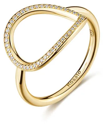 Immagine prodotto di Anello di design placcato oro Sofia RZSO40 - Circonferenza: 54 mm