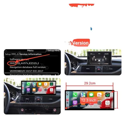 Produktbild von Multimedia-Display, 12,3-Zoll-Touchscreen, kabelloses CarPlay und Android Auto, MHI2 LHD 123inch