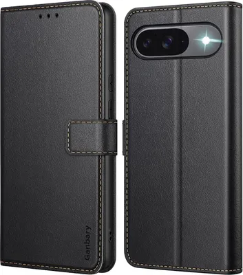 Obrázok produktu pre Puzdro na mobilný telefón Google Pixel 9 Pro kožený flip kryt čierny