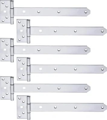 Produktbild von Alberts 846282 Kreuzgehänge, mit vernietetem Stift, Edelstahl, Band 292 x 34 mm, Scharnier 92 x 44 mm, 6er Set