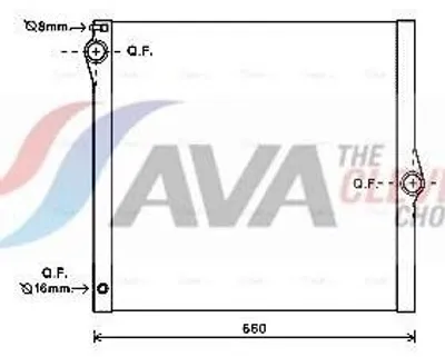 Zdjęcie produktu dla AVA COOLING SYSTEMS BWA2436 Chłodnica wodna silnika do BMW X5 (E70)