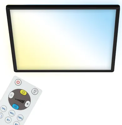 Produktbild von LED Panel Dimmbar Fernbedienung Ultraflach CCT 22 W schwarz Kunststoff Briloner