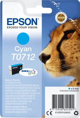 Immagine prodotto di Epson T0712 - 5.5 ml - Cyan - Original - Tintenpatrone