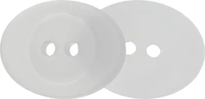 Immagine prodotto di Bottone - set di 6 - 16x18 mm - Bianco