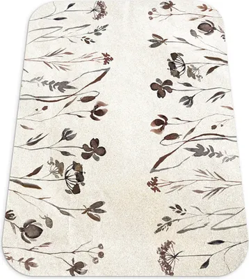 Produktbild von Bodenschutzmatte - Bodenmatte - 120x90 cm - Stuhlmatte - Matte - Blumenschatten
