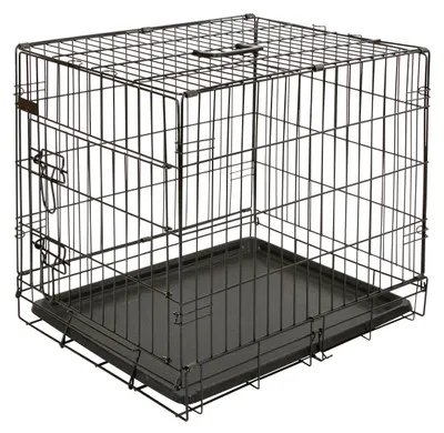 Klappbare Transportbox, 63x48x57 cm, 1 Tür, schwarz