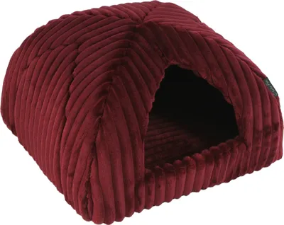 Obrázek produktu pro Pelíšek pro psy a kočky Iglú Stripe 40x40 cm vínová