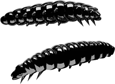 Produktbild von Libra Lures Larva Kunstköder (black)