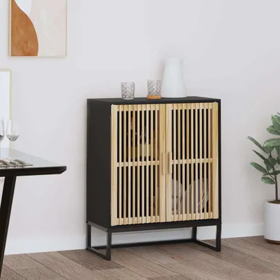 Produktbild von Sideboard Schwarz 60x30x75 cm Holzwerkstoff , Aktenschränke Design 2024