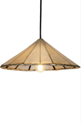 Produktbild von Orientalische Lampe Pendelleuchte Hängeleuchte Mian Beige 30cm Groß | Marokkanische Lederlampe Hennalampe Leuchte | Orient Lampen für Wohnzimmer Küche oder Hängend über den Esstisch