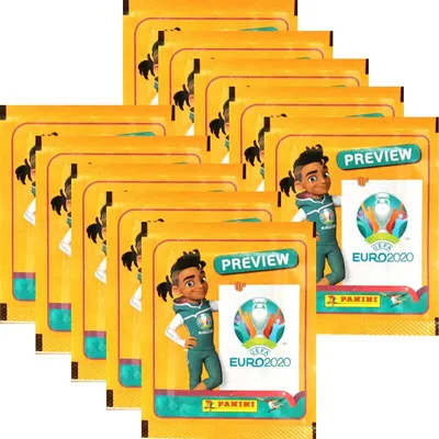 Image de Panini - EURO 2020 Preview - EDITION INTERNATIONALE - Vignette collector - 10 sachets