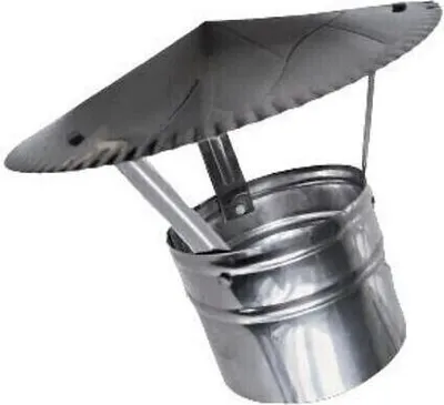 Produktbild von Regenhaube Edelstahl Ø 80mm Schornsteinabdeckung Kaminhaube Kaminabdeckung