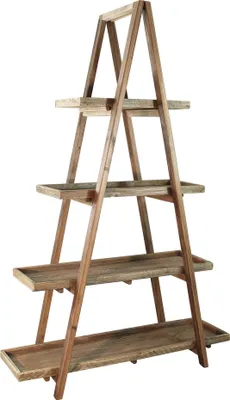Immagine prodotto di Milani Home - libreria in pino riciclato 120 x 43 x 183 cm