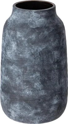 Obrázek produktu pro Keramická váza tmavě modrá rustikální váza na květiny moderní dekorativní předmět 16,5 x 28 cm