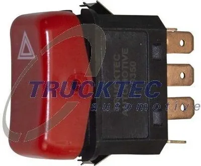 Produktbild von TRUCKTEC AUTOMOTIVE Warnblinkschalter 01.42.020 passend für MERCEDES-BENZ T1 Kasten (602) T1 Bus (601) T2/LN1 Kasten/Kombi T1 Pritsche/Fahrgestell