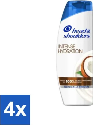 Produktbild von Head & Shoulders – Anti-Schuppen-Shampoo – Intensive Feuchtigkeitspflege – Mit Kokosnussöl – 285 ml - Vorteilspack - 4 Stücke