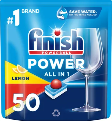 Obrázek produktu pro Finish Tablety do myčky nádobí All in One Citronové 50 ks.