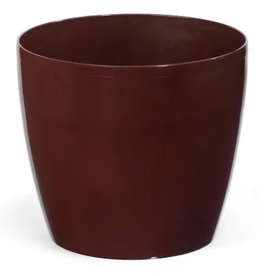 Zdjęcie produktu dla LAMELA spolka z organiczona odpowiedz. Osłona na doniczkę MAGNOLIA - mokka (brązowa) Ø 25 cm 23 cm