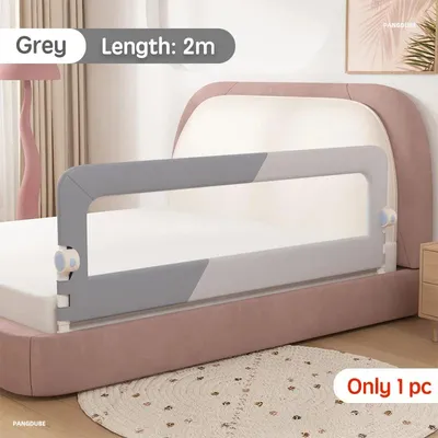 Produktbild von Baby Bettgitter - Kinder Bettgeländer - Bett Schutzgitter 200 cm - Rausfallschutz - Sicherheitsgitter für Kinderbett 7–12 Jahre
