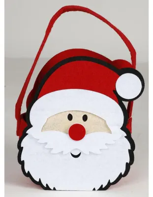 Produktbild von 16 Stück Geschenktaschen Präsentbeutel 23x10cm aus Filz Weihnachten