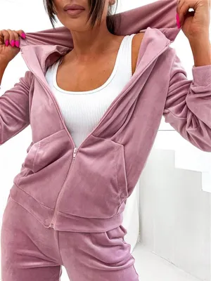 Immagine prodotto di Tuta da jogging da donna con cappuccio; rosa cipria/S/36