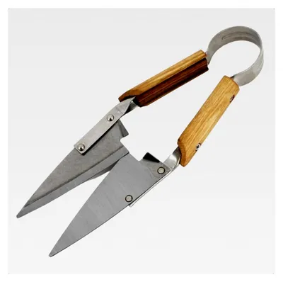 Produktbild von Schafschere für Buchsbaum mit robuster Klinge und Holzgriff, Gesamtlänge: 30 cm, Klingenlänge: 12 cm, Grifflänge: 8 cm