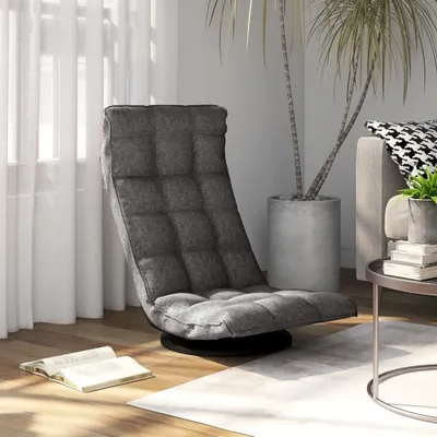 Obrázok produktu pre The Living Store otočná stolička svetlosivá látka