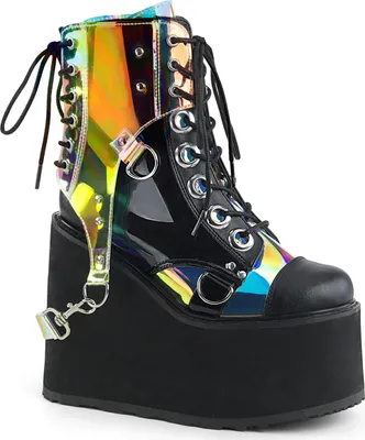 Produktbild von SWING-115 Damen Booties von DemoniaCult, Schwarz EU 38, US 8