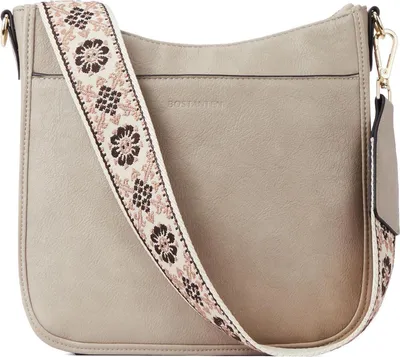 Produktbild von BOSTANTEN Damen Handtasche aus mittelgroßem Leder - Umhängetasche mit verstellbarem breitem Schultergurt