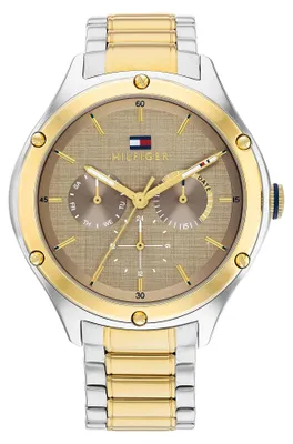 Produktbild von Tommy Hilfiger Multi Zifferblatt Quarz Uhr für Damen mit Edelstahlarmband