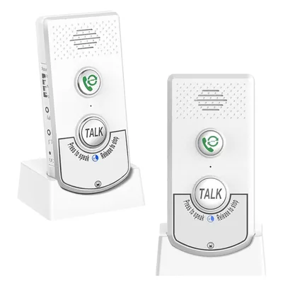 Produktbild von 2er-Pack Gegensprechanlagen,Kabellose Gegensprechanlage,Sprachsprechanlage,Ultra-Ferngespraeche,aeltere Anrufer, Raum-zu-Raum-Kommunikation