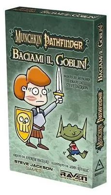 Imagen del producto de Munchkin Pathfinder: Baciami il Goblin!  (Edición italiana) – Juego de mesa – Steve Jackson Games – 3-6 jugadores – 10+