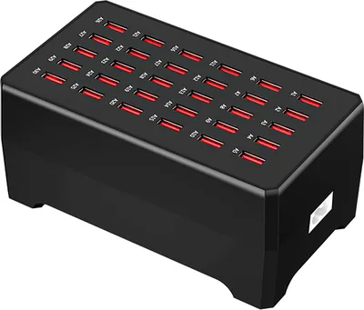 Produktbild von 150W USB nabíječka 30 portů USB nabíjecí stanice 6 ochranných zařízení, kompatibilní se systémy IOS-Android, iPhone/ Huawei/ Xiaomi/ Samsung/ OPPO/ VIVO