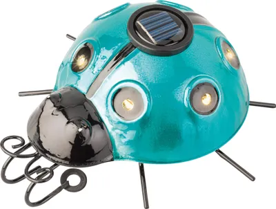 Immagine prodotto di Lampada solare da giardino coccinella decorativa 14,5 cm