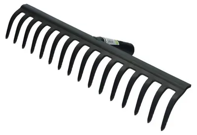 Produktbild von Gartenrechen Stahlrechen Laubrechen Rasenrechen Metallrechen 40cm