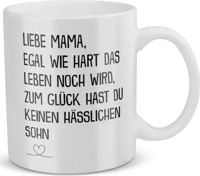 Produktbild von 22Feels Mama Geschenk von Sohn Muttertag Mutter Tasse Geburtstag Kaffeetasse Frauen Weihnachten Haferl Geschenkidee