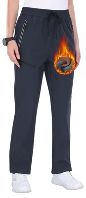 Produktbild von Damen-Softshell-Wanderhose – Thermisch und winddicht – Dunkelgrau