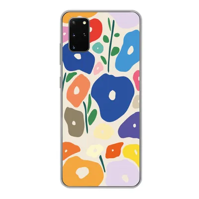Produktbild von MuchoWow® Handyhülle Schutzhülle Hülle für Samsung Galaxy S20 Plus Blume - Abstrakt - Blätter Silikon Softcase Handy Hülle - Hartschale
