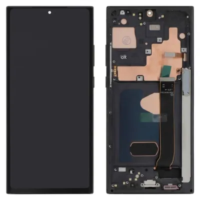 Zdjęcie produktu dla Clappio, Kompletny wyświetlacz OLED z ramką do telefonu Samsung Galaxy Note 20 Ultra, kolor czarny