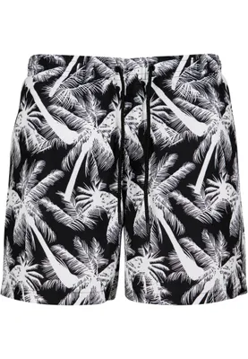 Obrázok produktu pre Urban Classics - PATTERN Plavecké šortky palm / weiß - S
