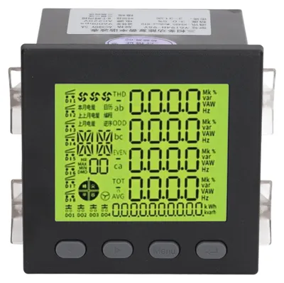 Immagine prodotto di Misuratore di potenza trifase, monitor multifunzionale di voltaggio, energia e consumo di corrente, AC380V, intervallo 5A, AC220V