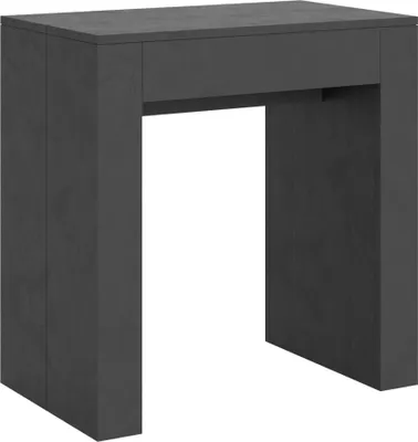 Produktbild von ITAMOBY - Ausziehbarer Konsolentisch 78x47/299 cm Allin Effekt anthrazit gespachtelt mit Innenverlängerungen