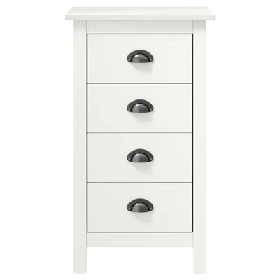 Produktbild von vidaXL Sideboard Hill Weiß 46x35x80 cm Massivholz Kiefer