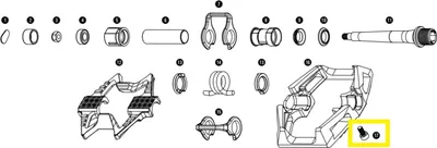 Produktbild von Crankbrothers Pedal Screw Body, Schraubkörper, Double Shot