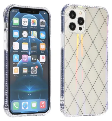 Produktbild von Für Apple iPhone 12 / 12 Pro Shockproof TPU Muster Schutz Hülle Cover Transparent