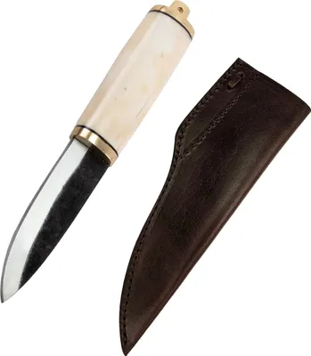 Produktbild von Wikinger Messer mit Knochengriff und Lederscheide Ess- und Gebrauchsmesser