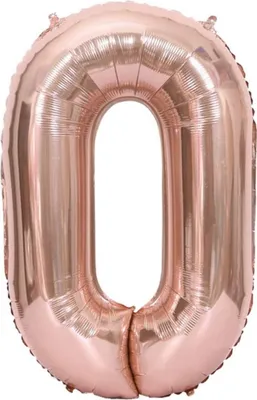 Immagine prodotto di INF Palloncino numero 102 cm, numero 0 - Rosa