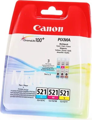 Produktbild von Canon CLI-521 Multipack Tricolor Druckerpatrone farbig