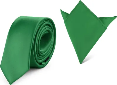 Produktbild von Ladeheid Herren Schmale Krawatte & Einstecktuch Set SP/P (150cmx5cm, 22cmx22cm)